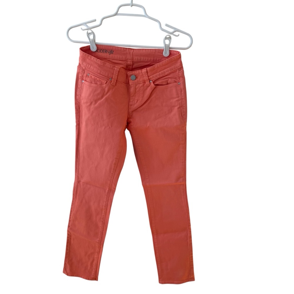 ANN TAYLOR Orange Modern Fit Skinny Jeans